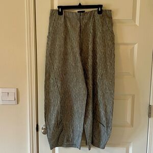 NWT Porto Wide-Leg Chinos in Heather Gray